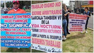 Comerciantes y empresarios de Tlaxcala protestan por clausuras y abusos