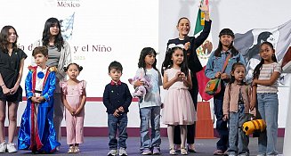 Sheinbaum celebra el Día del Niño con sorpresa y mensaje especial para los más pequeños