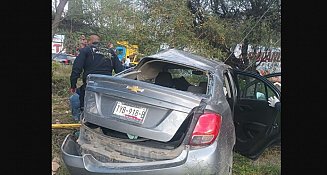 Tres lesionados en accidente en carretera Tecamachalco - Cañada Morelos