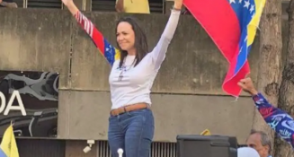 María Corina Machado es detenida en Caracas tras protesta a favor de González Urrutia