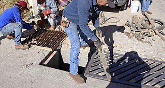 Omar Muñoz supervisa reparación de alcantarilla en Sanctorum, en beneficio de la comunidad