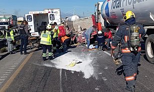 Grave accidente en la México-Puebla deja 10 heridos y caos vial en Xonacatepec