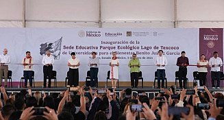 Inauguran sede educativa en Lago de Texcoco