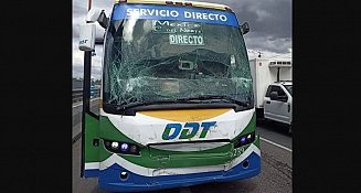 Accidente entre autobuses en la México-Pachuca deja varios heridos y caos vial por horas