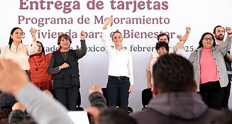 Claudia Sheinbaum entrega 11,400 apoyos para vivienda en Edomex