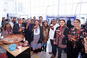 San Andrés Cholula brilla en el Aeropuerto Internacional de Puebla con su riqueza cultural