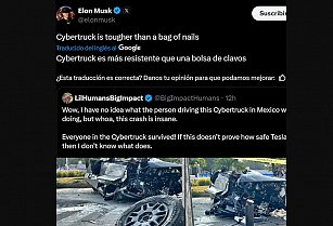 Cybertruck de Tesla en polémica por dos accidentes graves en México; debate sobre seguridad