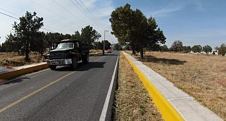Supervisó Gobernadora de Tlaxcala obra de infraestructura vial
