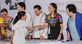 Claudia Sheinbaum impulsa educación con entrega de títulos en Yucatán