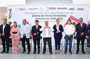 Puebla distribuye más de 8.8 millones de libros para el ciclo 2025–2026