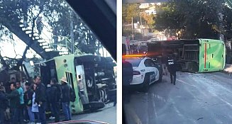 Volcadura de camión en México-Cuernavaca deja 30 heridos y caos vial