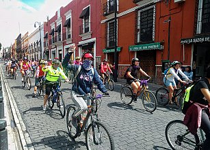 Rodada Caótica en Puebla: Colectivo "Masa Crítica" alza la voz en el Día Mundial sin Automóvil