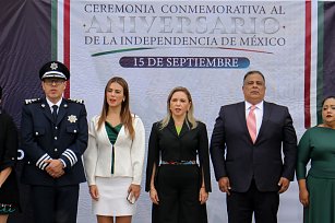 Llama Angon a la civilidad y al respeto a la ley en conmemoración del aniversario CCXIV de la Independencia de México 