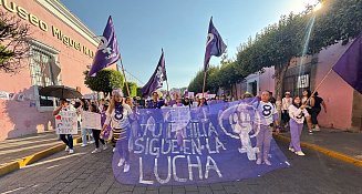 Miles de mujeres marchan en Tlaxcala exigiendo justicia e igualdad