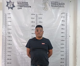 SSCYPC de Cuautlancingo detiene a un hombre por supuesto robo de tractocamión