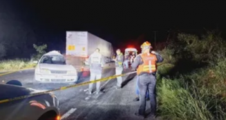 Accidente fatal en la carretera nacional en Montemorelos