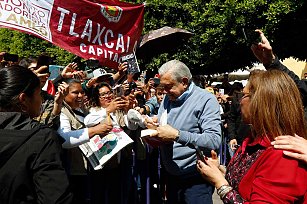 Culmina sexenio de AMLO con aprobación del 60% de tlaxcaltecas