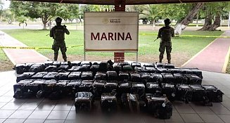 Aseguran más de 1.2 toneladas de cocaína frente a costas de Michoacán
