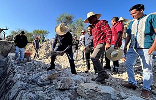 Javier Aquino lidera jornada de reforestación y obra comunitaria en Puebla