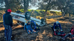 Accidente en la carretera Mena-Huamantla deja dos personas lesionadas: investigan causas