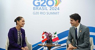 Claudia Sheinbaum y Justin Trudeau destacan el T-MEC en la Cumbre del G20