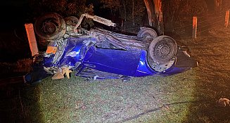 Accidente en la Apizaco–Huamantla deja dos muertos y un herido; responsables huyeron