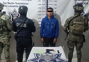 Detienen a presunto integrante de “Los Sapos” en Texmelucan