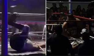 Luchador Ursus sufre grave lesión tras impactante maniobra en Querétaro