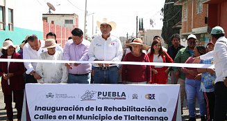 Gobernador Sergio Salomón inaugura techado en bachillerato de Puebla