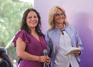 Adela Micha reconoce el trabajo de las mujeres sanandreseñas y la labor de la presidenta Lupita Cuautle