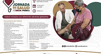 Jornada de Salud por Amor a Puebla llega a San Pedro Cholula: 24 de abril