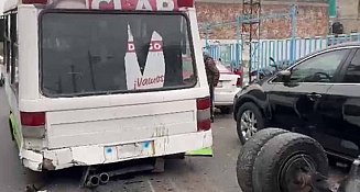 Falla mecánica grave en microbús de Azcapotzalco