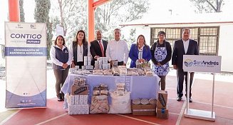 Inaugura Edmundo Tlatehui Comedor Escolar en la Telesecundaria Alejandro García