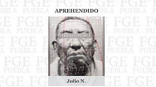 Julio N. detenido por secuestro y homicidio en Puebla; Fiscalía actúa