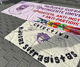 Se desmarca "Medusas Sufragistas" de la marcha 8M en Tlaxcala