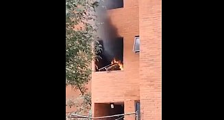 Incendio en fraccionamiento IVI Santa Lucía 5 por caída de tanque de gas