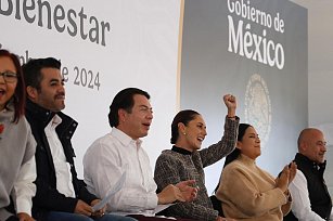 Claudia Sheinbaum y Lorena Cuéllar refuerzan la Cuarta Transformación en Tlaxcala