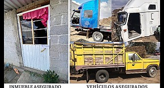 Fiscalía recupera 3 vehículos con reporte de robo en Ahuatepec, en el municipio de Esperanza