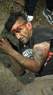 Rescatan a presunto ladrón de ser linchado en Texantla, Panotla