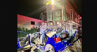 Trágico accidente en Puebla: tren arrastra auto y mueren dos mujeres