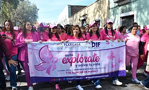 Caminata Rosa en Tlaxcala: Lucha, prevención y esperanza contra el cáncer de mama