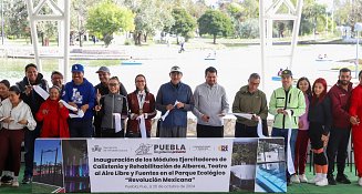 Sergio Salomón inaugura mejoras en el Parque Ecológico para toda la familia