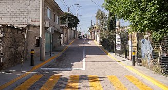 San Andrés Cholula avanza con la rehabilitación de la calle Revolución