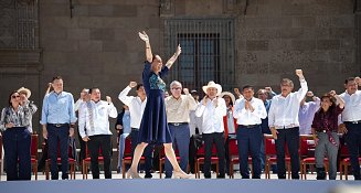 Tlaxcala respalda a Claudia Sheinbaum en el Zócalo de la CDMX