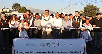 Gobierno de Puebla inaugura ampliación vial: inversión de 85.26 MDP