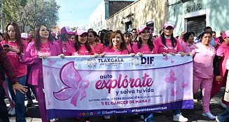 Caminata Rosa en Tlaxcala: Lucha, prevención y esperanza contra el cáncer de mama