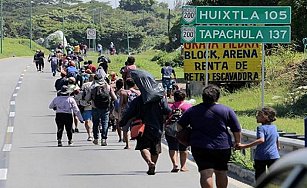 Migrantes organizan nuevas caravanas en Chiapas para cruzar México hacia EE.UU.