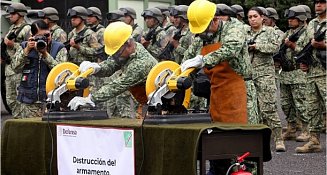 Destruye Ejército más de mil 200 armas de fuego en Puebla