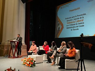 Tribunal de Justicia Administrativa de Tlaxcala presenta protocolo contra la violencia laboral