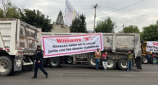 Transportistas bloquean autopistas en Edomex exigiendo justicia